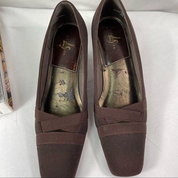 Life stride comfort sole suspense slip on brown low heel womens shoes size 6.5 - Picture 4 of 16